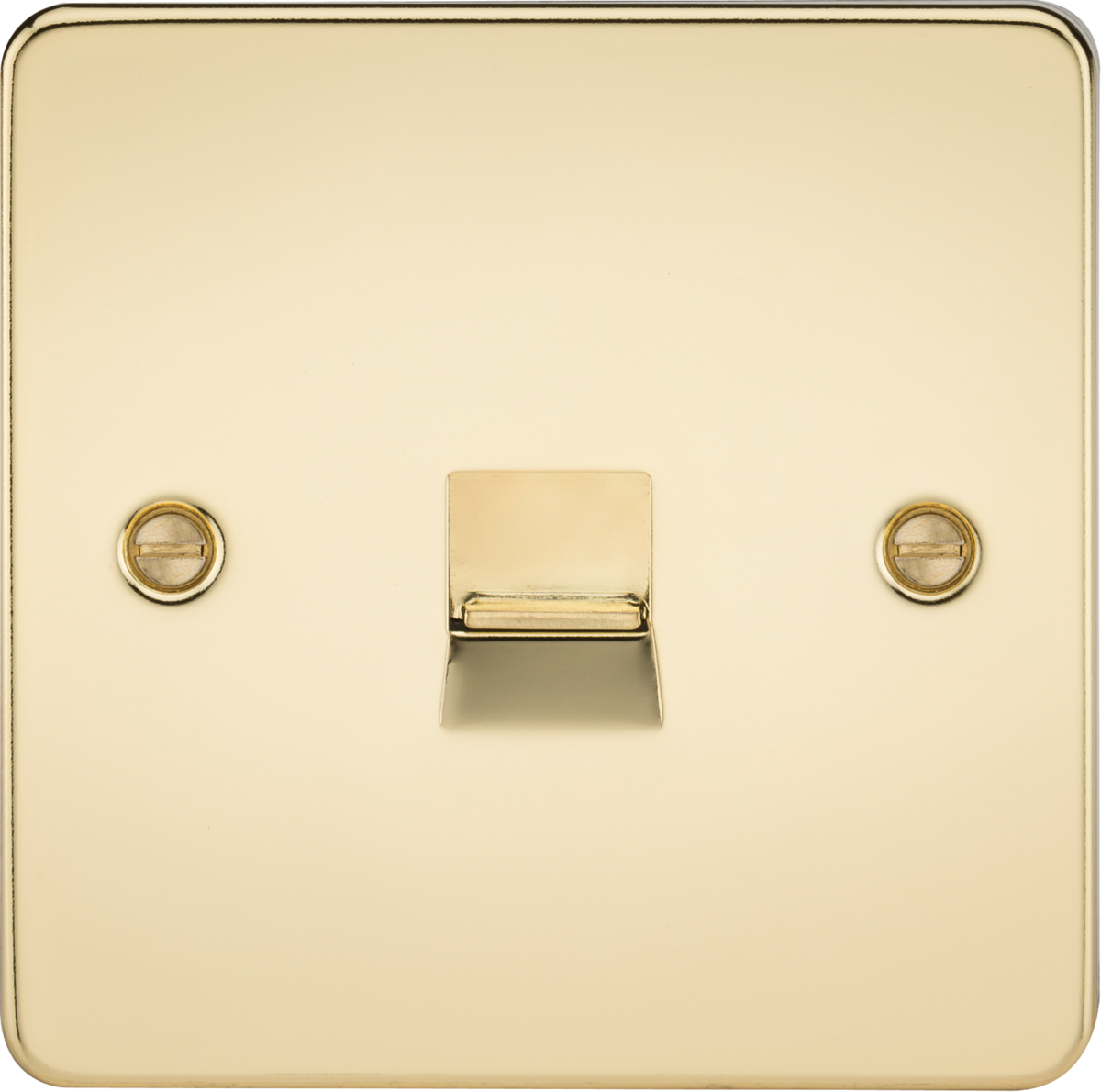 Knightsbridge FP7300PB 1 Gang Master Telephone Socket Polished Brass