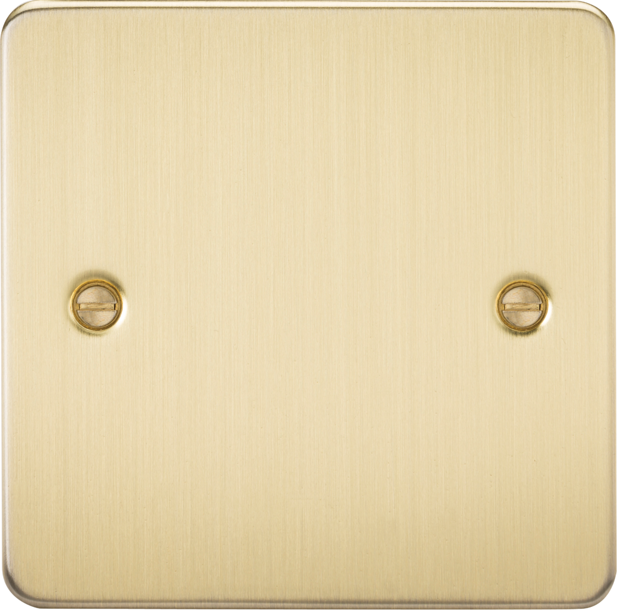 Knightsbridge FP8350BB 1 Gang Blank Plate Brushed Brass