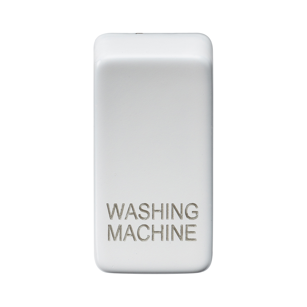 Knightsbridge GDWASHMW Washing Machine Rocker Cap Matt White