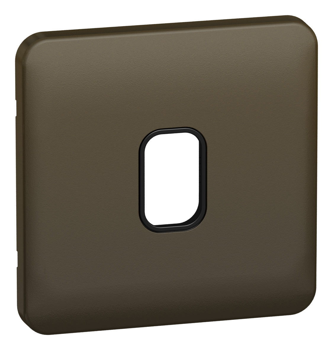 Schneider GGBL01GBMB 1 Gang Grid Faceplate Mocha Bronze Black Insert