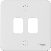 Schneider GGBL02G 2 Gang Grid Faceplate