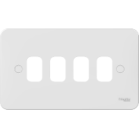 Schneider GGBL04G 4 Gang Grid Faceplate