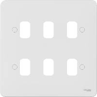 Schneider GGBL06G 6 Gang Grid Faceplate