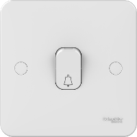 Schneider GGBL1012RB 1 Gang Retractive 'Bell' Switch