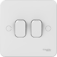 Schneider GGBL1022 2 Gang 2 Way Switch