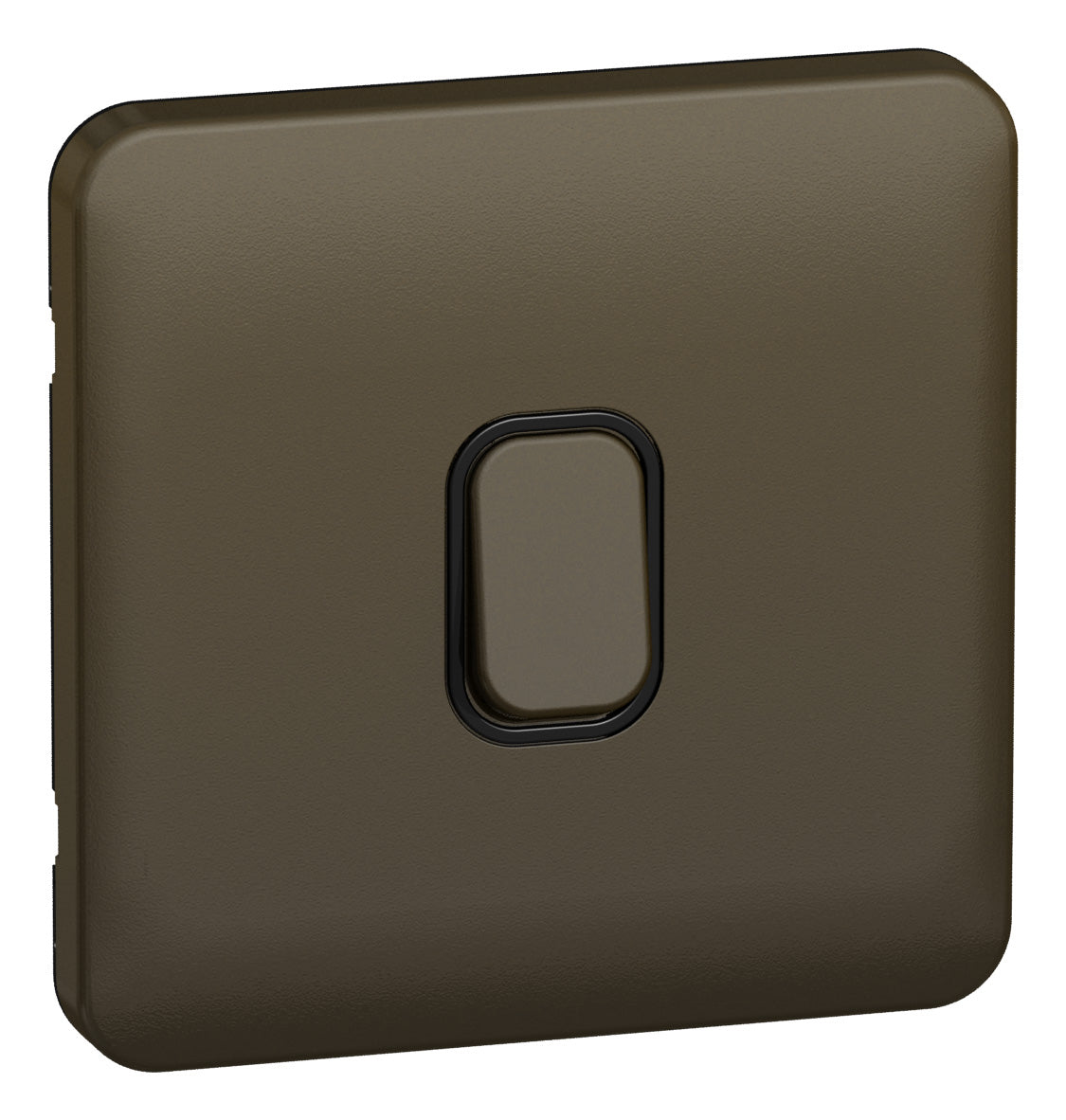 Schneider GGBL2010BMBS 1 Gang 20A DP Switch Mocha Bronze Black Insert