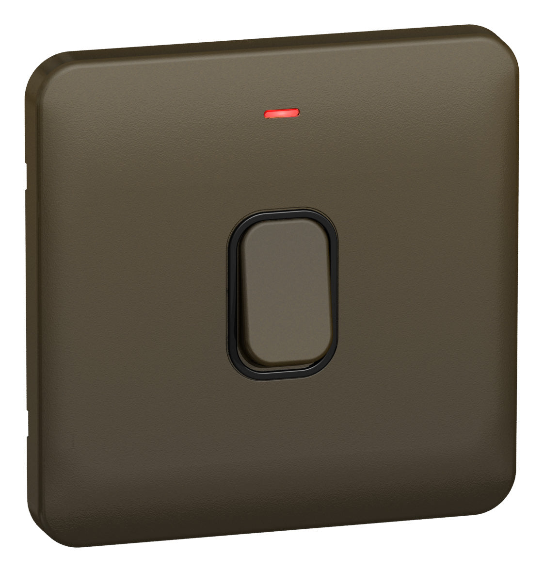 Schneider GGBL2011BMB 1 Gang 20A DP Switch with Neon Mocha Bronze Black Insert