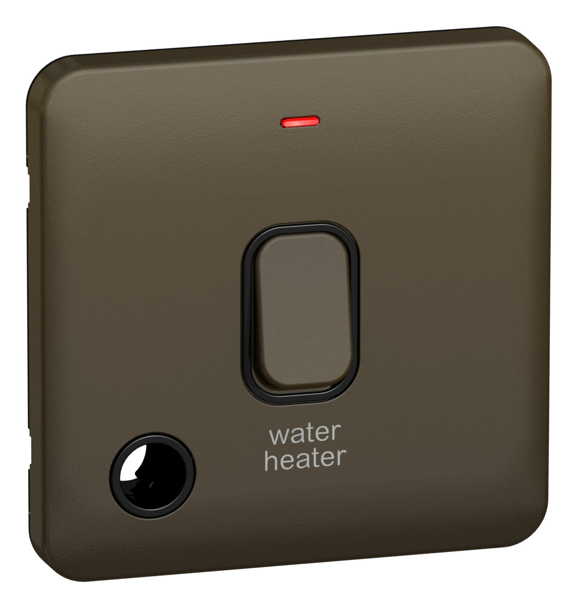 Schneider GGBL2014WHBMB 1 Gang 20A DP Water Heater Switch with Neon Mocha Bronze Black Insert