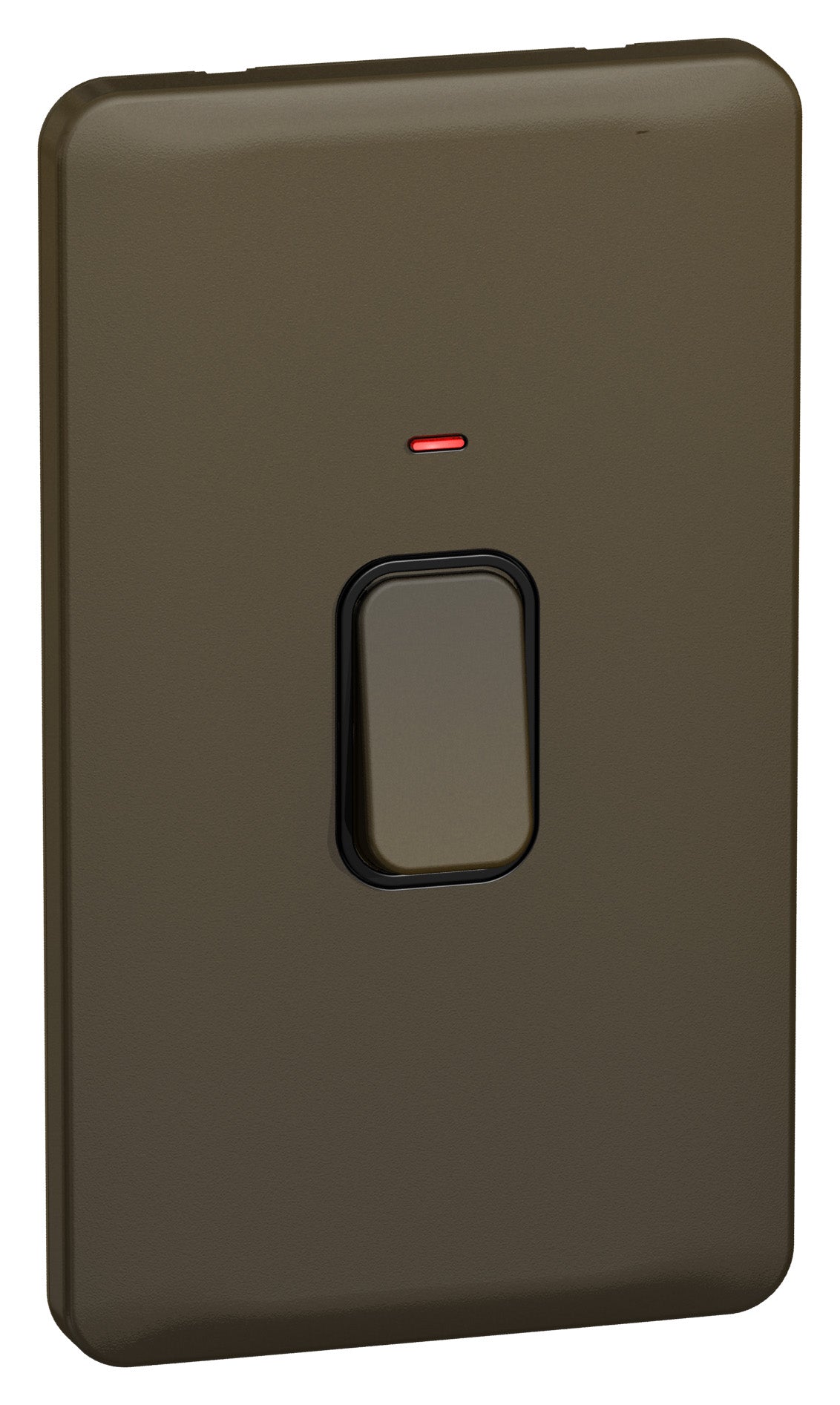 Schneider GGBL4021BMB 2 Gang Vertical 50A DP Switch with Neon Mocha Bronze Black Insert