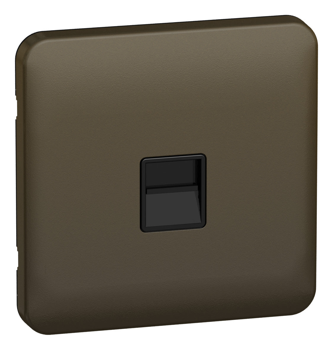 Schneider GGBL7061BMB BT Master Telephone Socket Mocha Bronze Black Insert