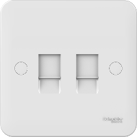 Schneider GGBL7072C5 1 Gang Twin RJ45 Cat 5 Data Outlet