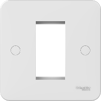 Schneider GGBL8050 1 Gang 1 Module Faceplate White Moulded