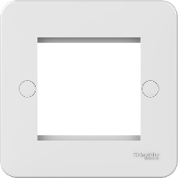 Schneider GGBL8060 1 Gang 2 Module Faceplate White Moulded