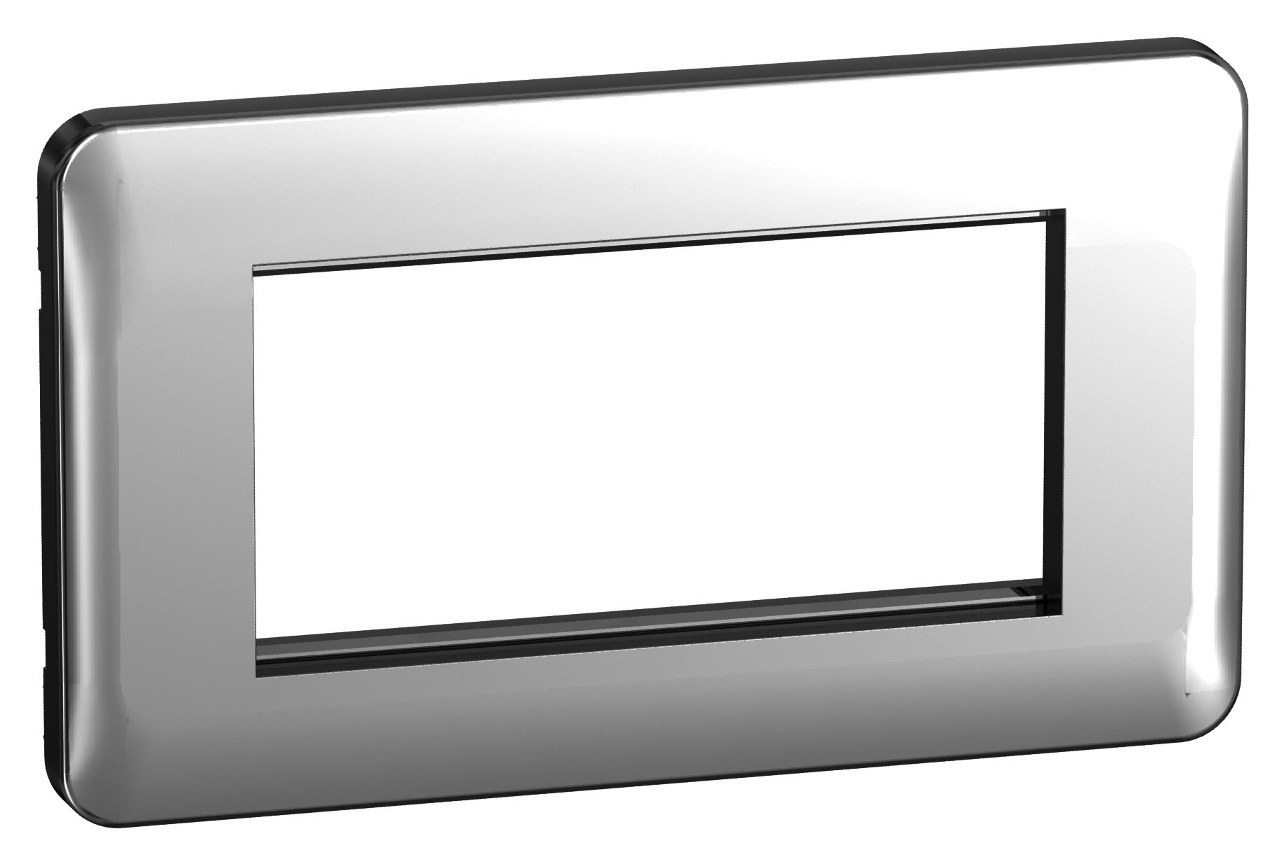 Schneider GGBL8080PC 2 Gang 4 Module Faceplate Polished Chrome