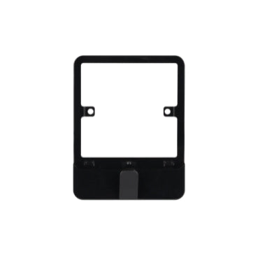 Schneider GGBLHS1GBS 1 Gang Lisse & Lisse Deco Hook Plate Black