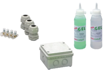 Switchtec GL-BOX100 Arnocanali 100 x 100 x 60mm Enclosure & Bi-Component Gel Kit 300ml IP68