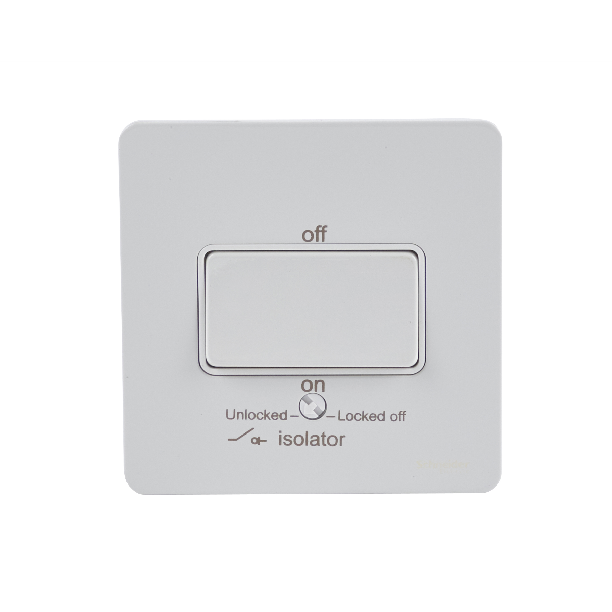 Schneider GU1413WPW Fan Isolator Switch White Metal