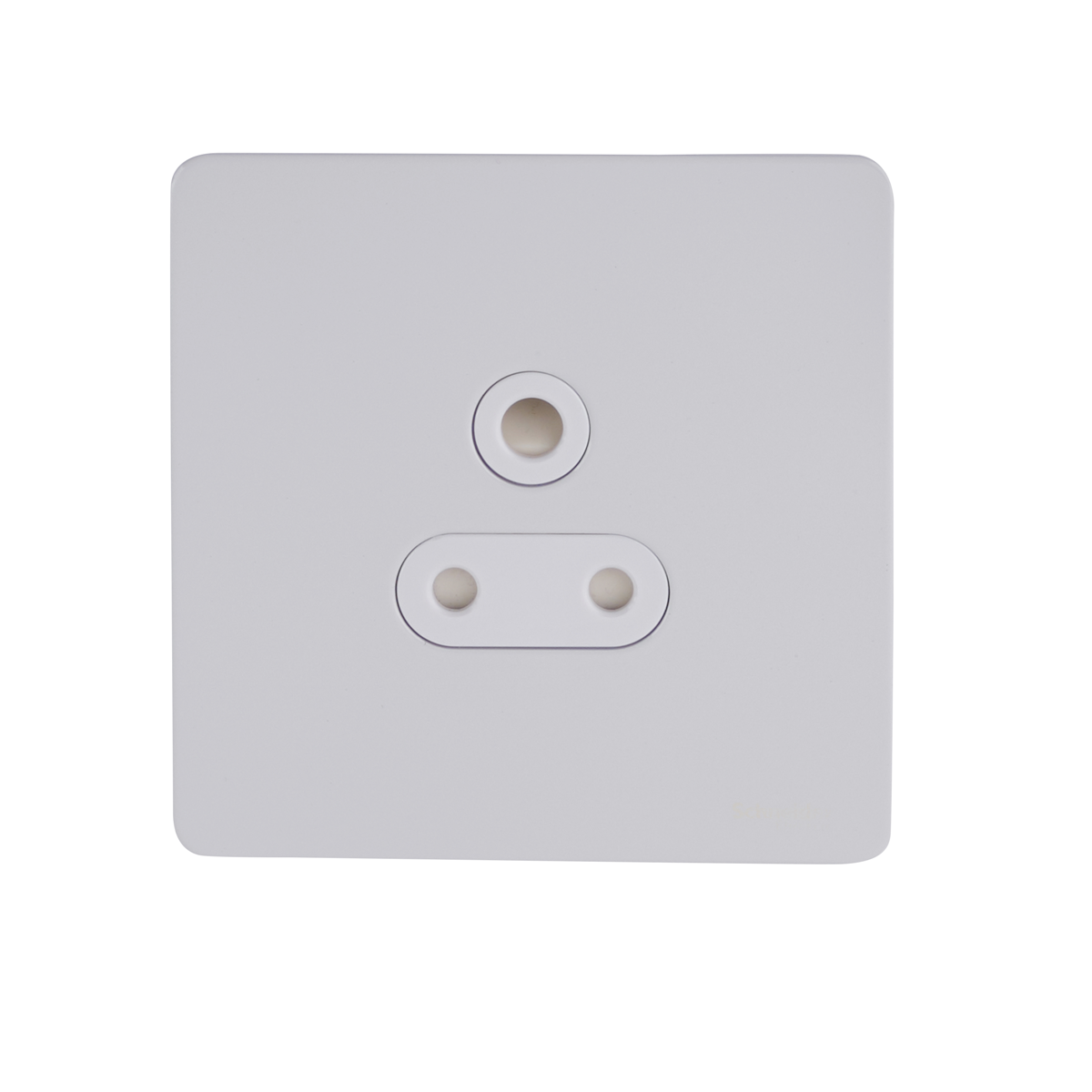 Schneider GU3480WPW 1 Gang 5A Unswitched Socket White Metal