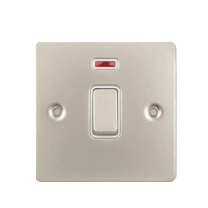 Schneider GU4231WPN 1 Gang 32A DP Switch with Neon Pearl Nickel