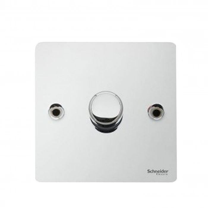 Schneider GU6212CPC 1 Gang 2 Way 400W Dimmer Polished Chrome