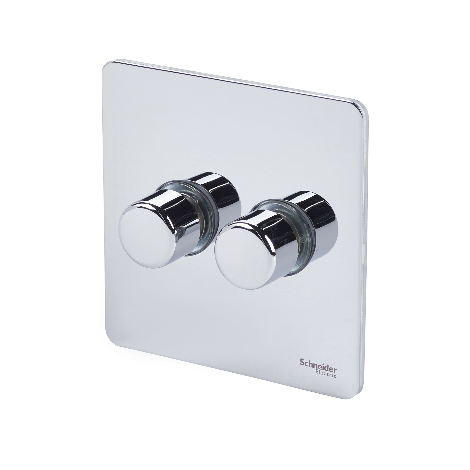 Schneider GU6422CPC 2 Gang 2 Way 250W Dimmer Polished Chrome