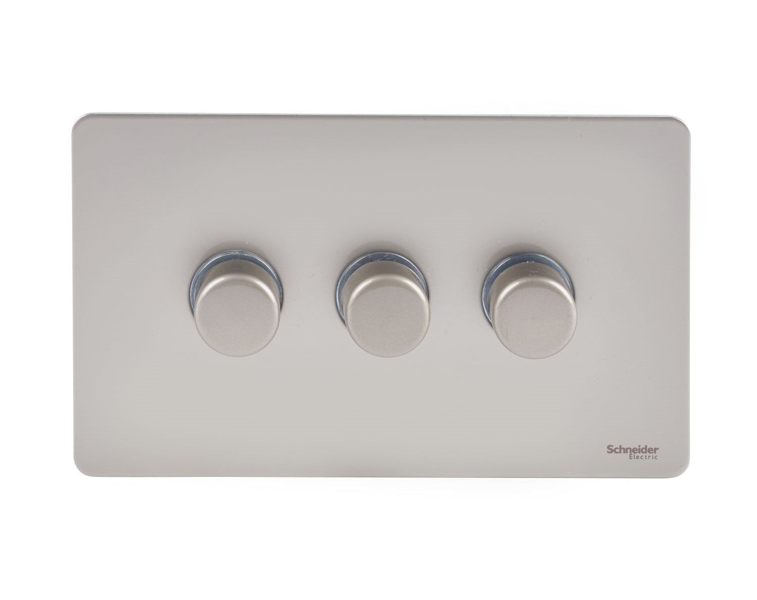 Schneider GU6432CPN 3 Gang 2 Way 250W Dimmer Pearl Nickel