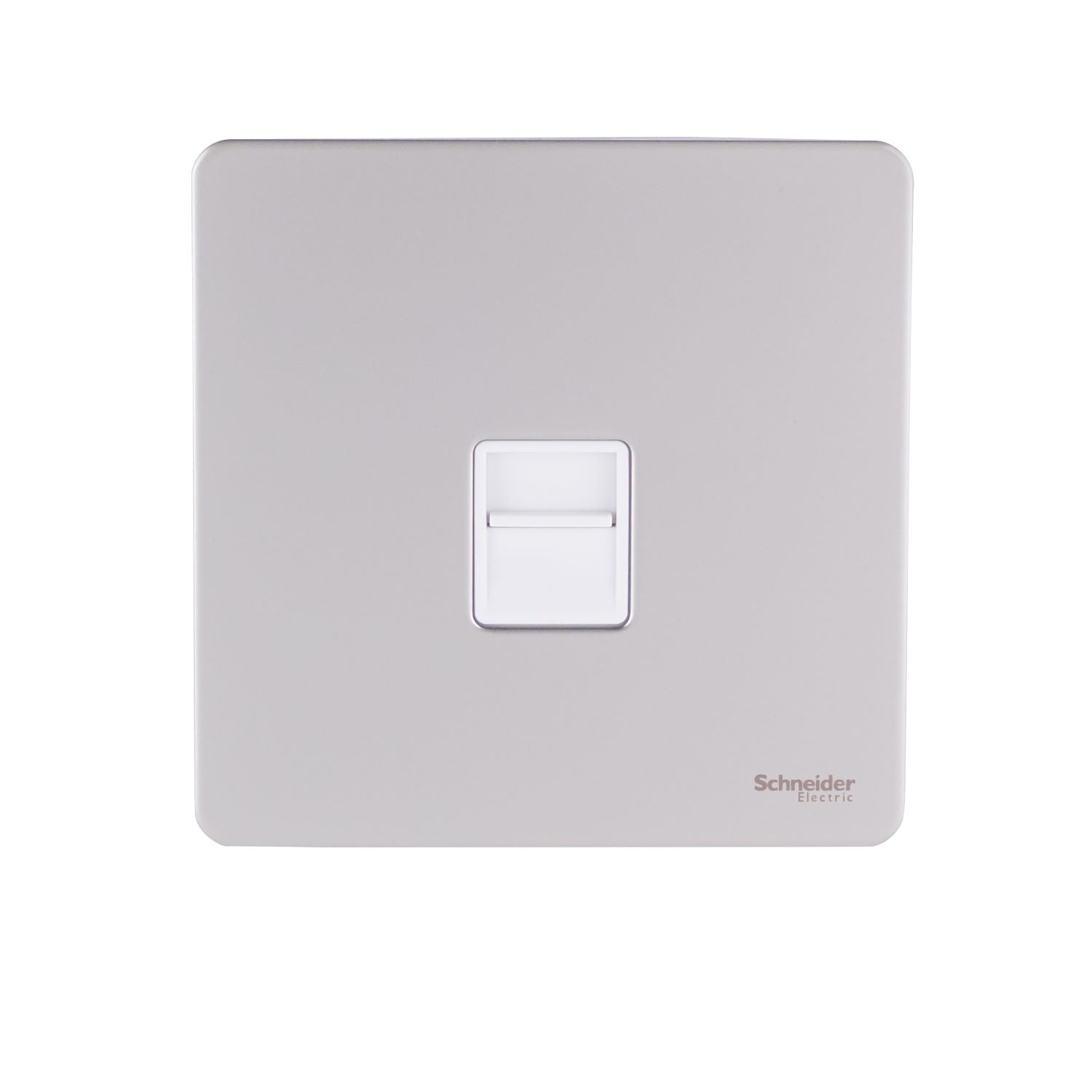 Schneider GU7461WPN 1 Gang Master Telephone Socket Pearl Nickel