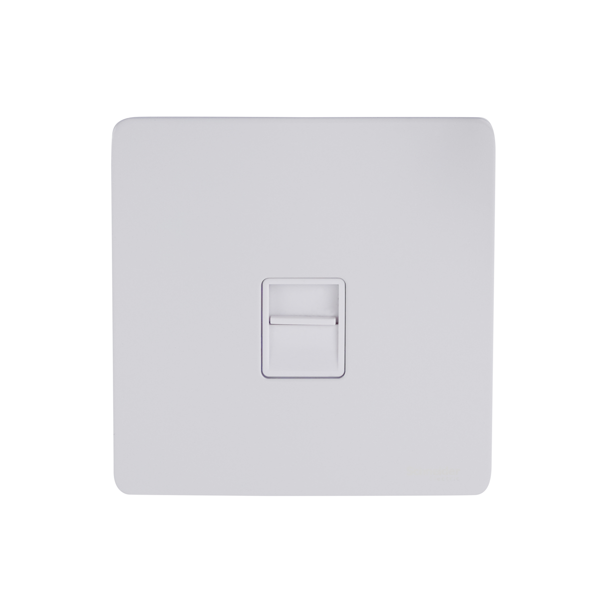 Schneider GU7461WPW 1 Gang Master Telephone Socket White Metal