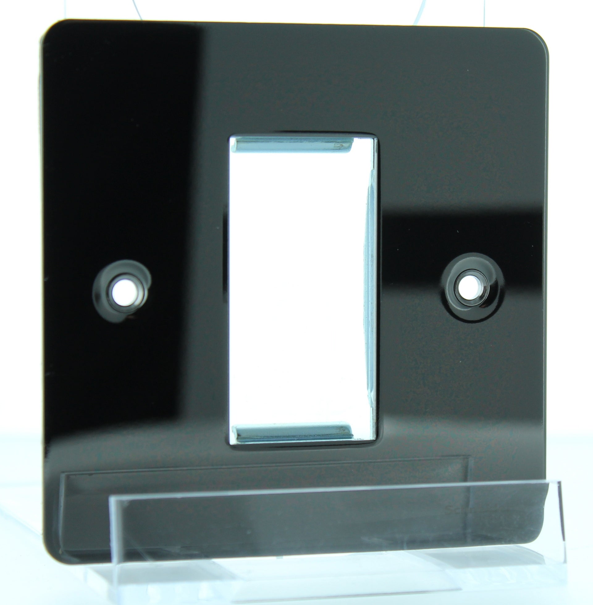 Schneider GU8250BN 1 Gang 1 Module Euromodule Faceplate Black Nickel