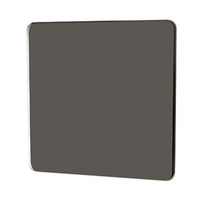 Schneider GU8410BN 1 Gang Blank Plate Black Nickel