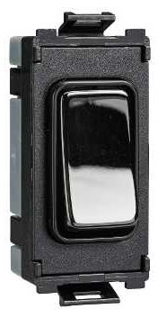 Schneider GUG102RBBN 2 Way Retractive Switch Module Black Nickel