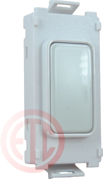 Schneider GUGBWPW White Metal Blank Grid Module