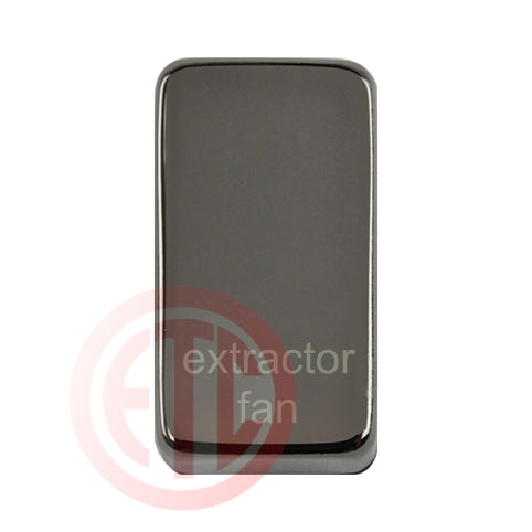 Schneider GUGREFBN Extractor Fan Rocker Cap Black Nickel