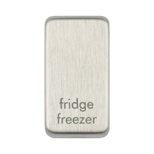 Schneider GUGRFRFZSS Fridge Freezer Rocker Cap Stainless Steel