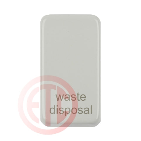 Schneider GUGRWDPW Waste Disposal Rocker Cap White Metal