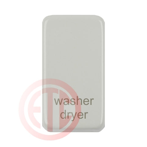 Schneider GUGRWDYPW Washer Dryer Rocker Cap White Metal