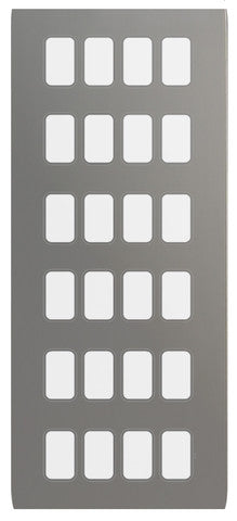 Schneider GUGS24GBN 24 Gang Grid Faceplate with Mounting Frame Black Nickel