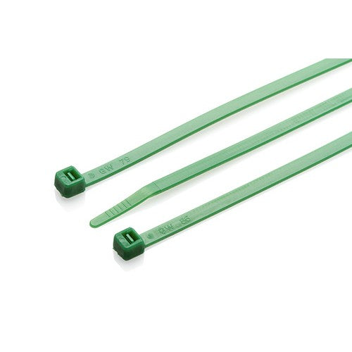 Partex HFC200GRN 200 x 4.8mm Green Cable Ties (100)