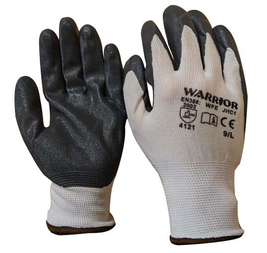 Deligo SNIT8 Grey Nitrile Gloves Size 8