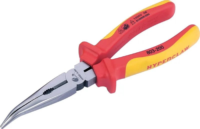 Term Tech HC-803 200mm VDE Bent Nose Pliers