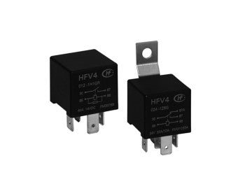 Switchtec HFV4-024-1H-6-G Hongfa 40A N/O Mini Iso Plug Automotive Relay With Bracket 24V DC