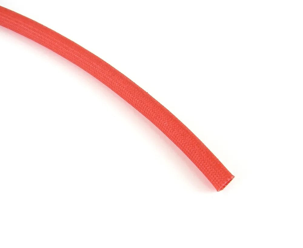 Term Tech HRS10RED 10mm Heat Resistant Glass Fibre Braided Sleeving Red