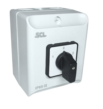 Switchtec IC220 SCL 20A 2 Pole Enclosed Changeover Switch IP65