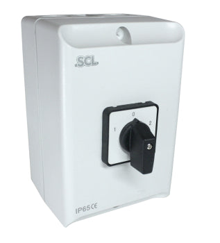 Switchtec IC280 SCL 80A 2 Pole Enclosed Changeover Switch IP65