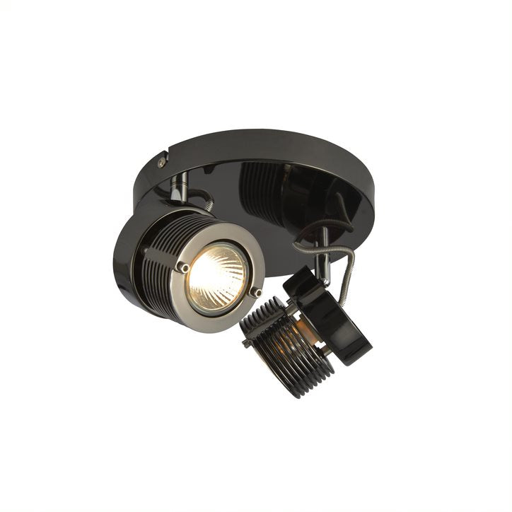 Forum INL-28202-BCHR Pedro 2 x GU10 Black Chrome Plate Spotlight IP20