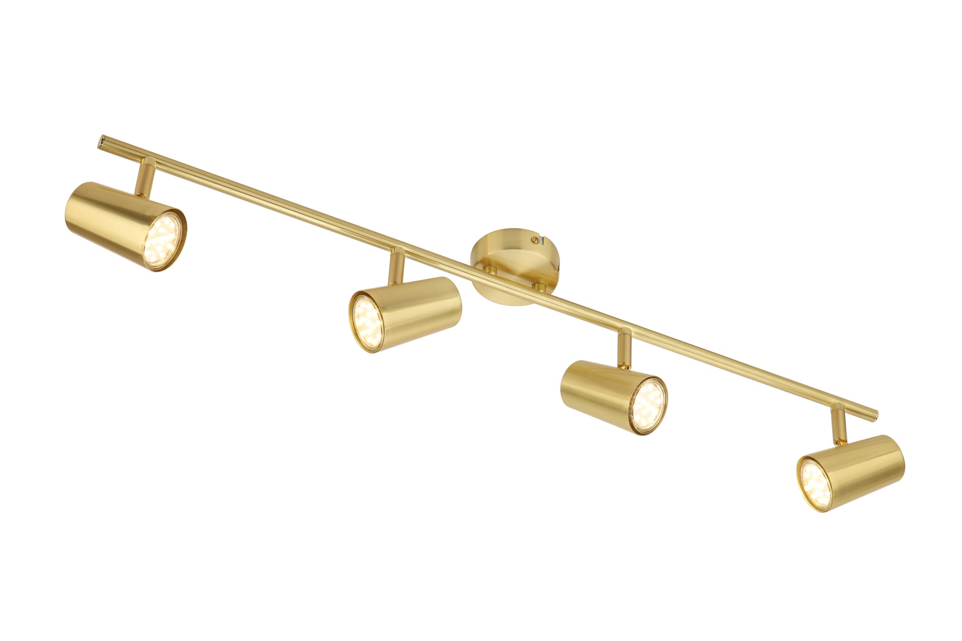 Forum INL-31723-SBRS Harvey 4 x GU10 Satin Brass Bar Spotlight