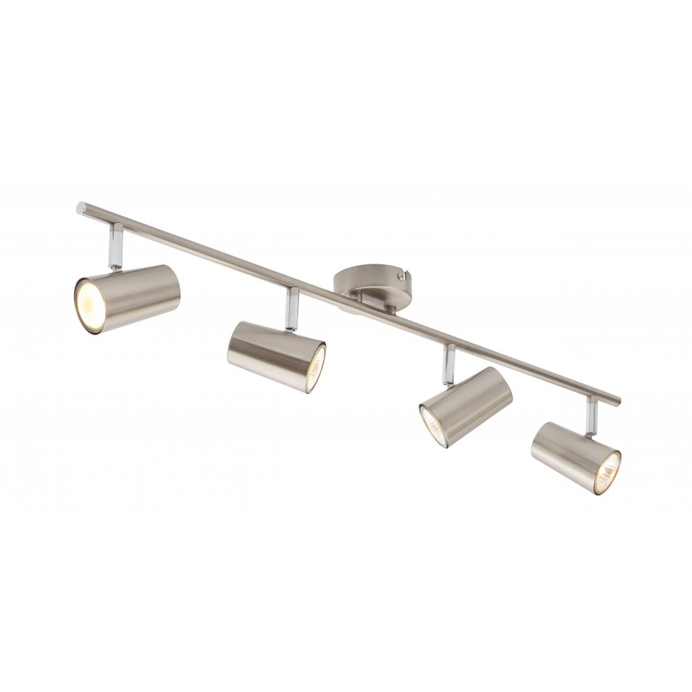 Forum INL-31723-SNIC Harvey 4 x GU10 Satin Nickel Bar Spotlight IP20