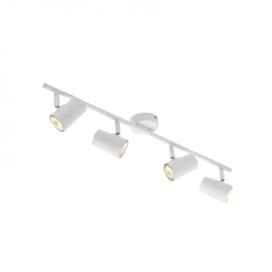 Forum INL-31723-WHT Harvey 4 x GU10 White Bar Spotlight IP20