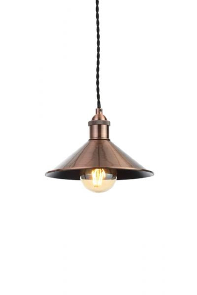 Forum INL-33818-ACOP Rigel Small Antique Copper Diner Shade