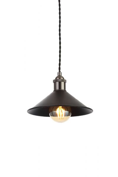 Forum INL-33818-MBLK Rigel Small Matt Black Diner Shade